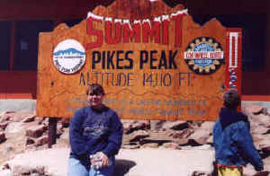 Melissa at the Pike's Peak summit