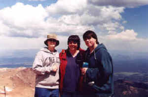 Shan, Jennifer & Steve at Pike's Peak
