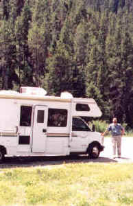 Rob with RV at the Hoback River